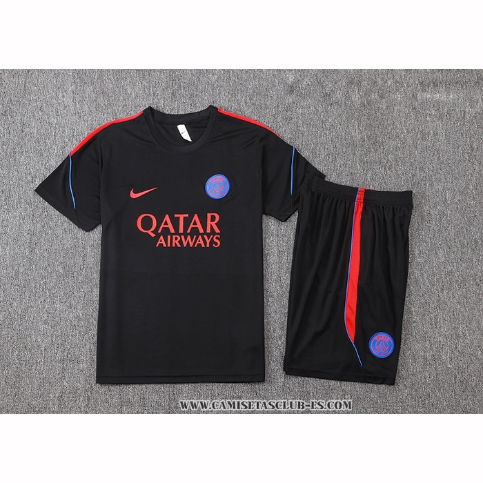 Chandal del Paris Saint-Germain 26-27 Manga Corta Negro - Pantalon Corto